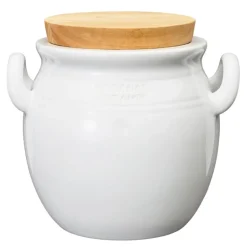 Krukke 1L hvit