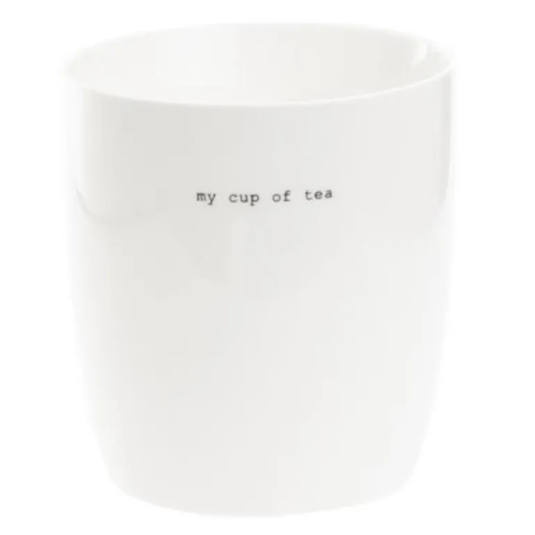 Krus big my cup of tea 45 cl hvit