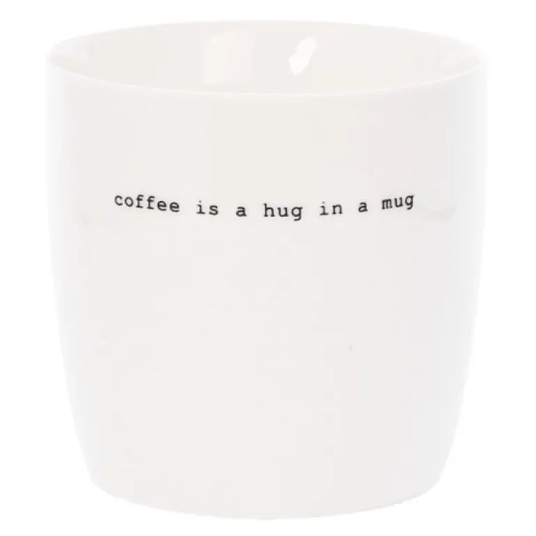 Krus coffee is a hug 30 cl hvit