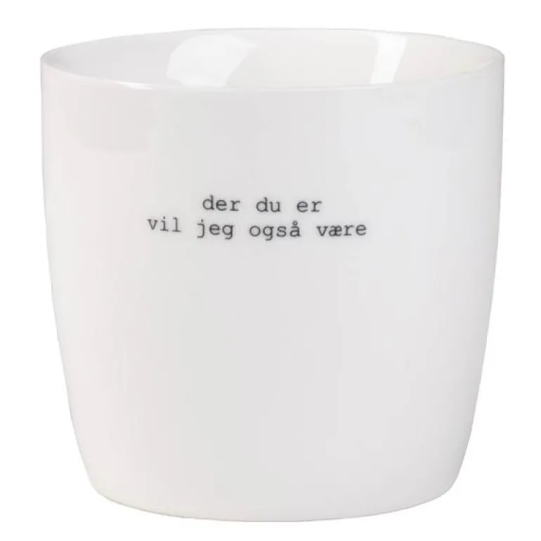 Krus der du er 30 cl hvit