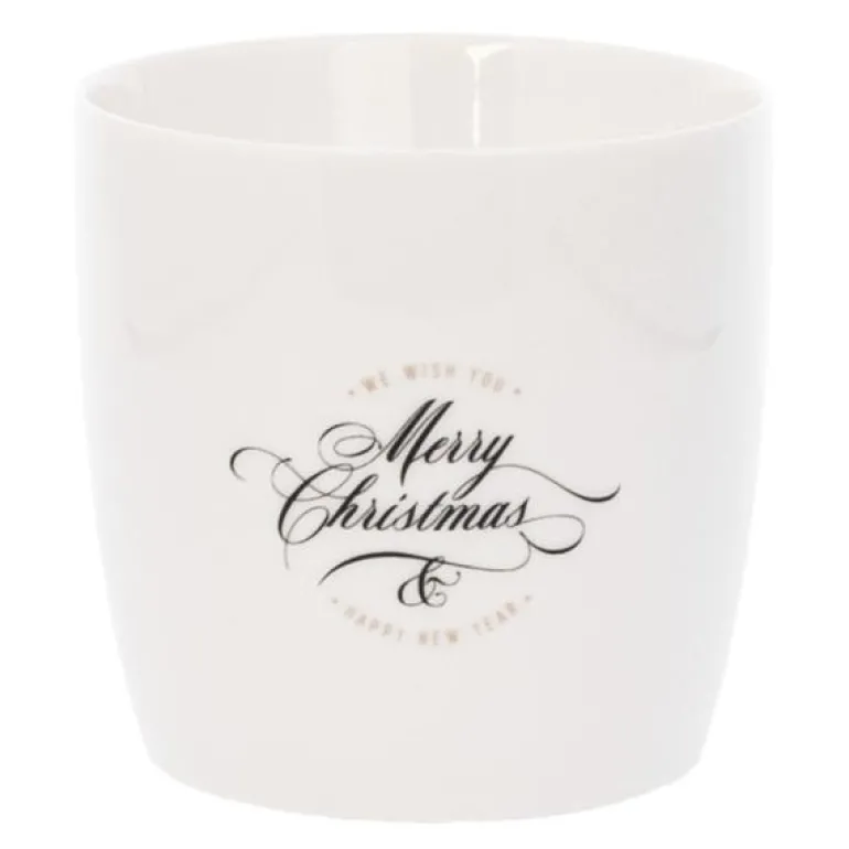 Krus merry christmas 30 cl hvit