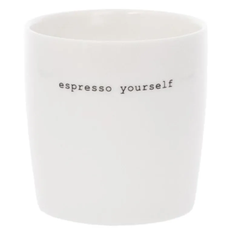 Krus mini espresso yourself 10 cl hvit