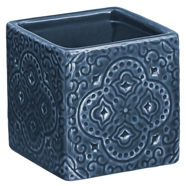 Kub Orient bolle 6x6 cm midnattsblå