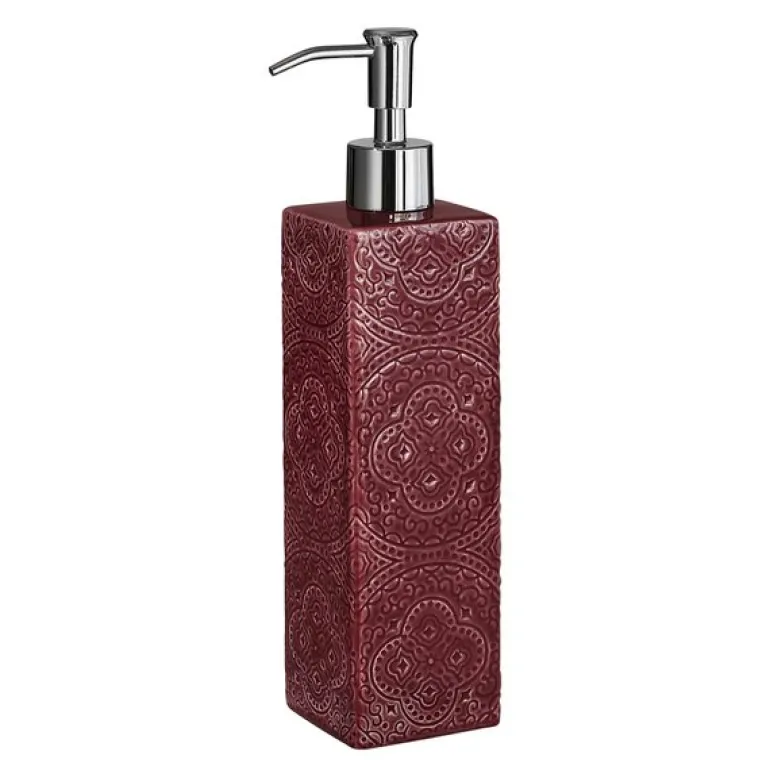 Kub Orient såpepumpe 6x25 cm vinrød