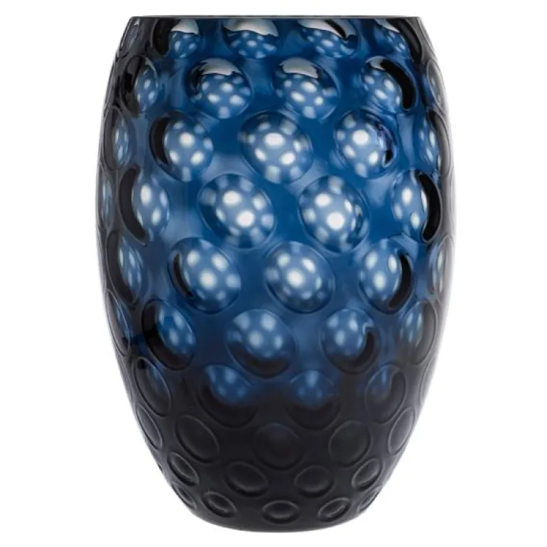 Kugel vase 23 cm royal blå