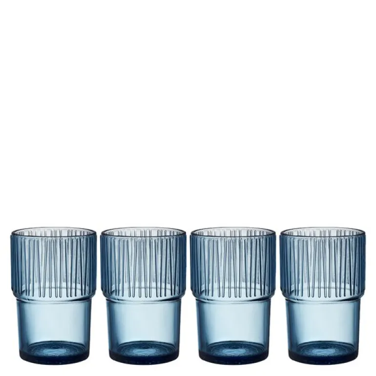 Kusintha kaffeglass 38 cl 4 stk blå
