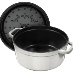 La Cocotte rund gryte 24 cm 3,8L hvit