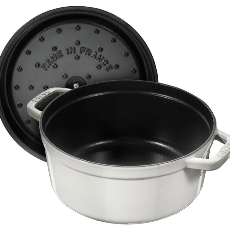 La Cocotte rund gryte 24 cm 3,8L hvit