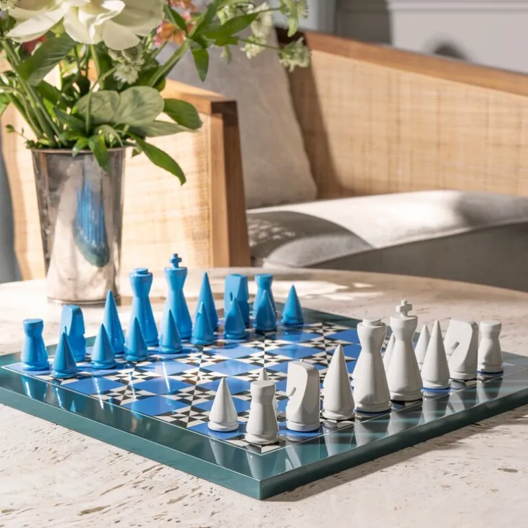 Lacquered sjakksett poseidon spill