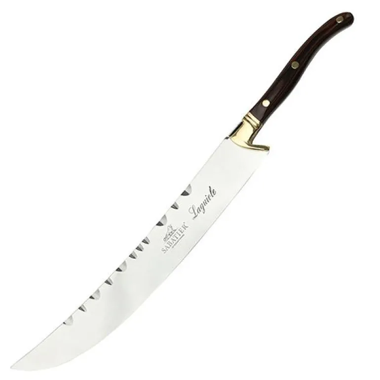 Laguiole champagnesabel 27 cm stål/tre