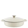 Lav støpejernsgryte 28 cm 2,5L krem