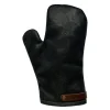 Leather grytevott svart