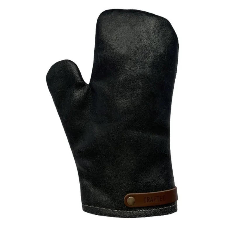 Leather grytevott svart