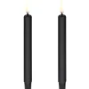 LED kertelys 1,3x13,8 cm 2 stk svart