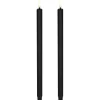 LED kronelys 25 cm 2 stk svart