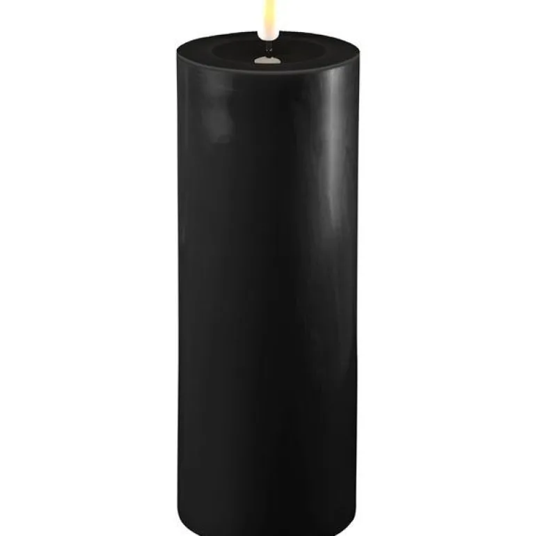 LED kubbelys 7,5x20 cm svart