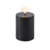 LED kubbelys 10x8 cm svart