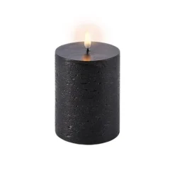 LED kubbelys 10x8 cm svart