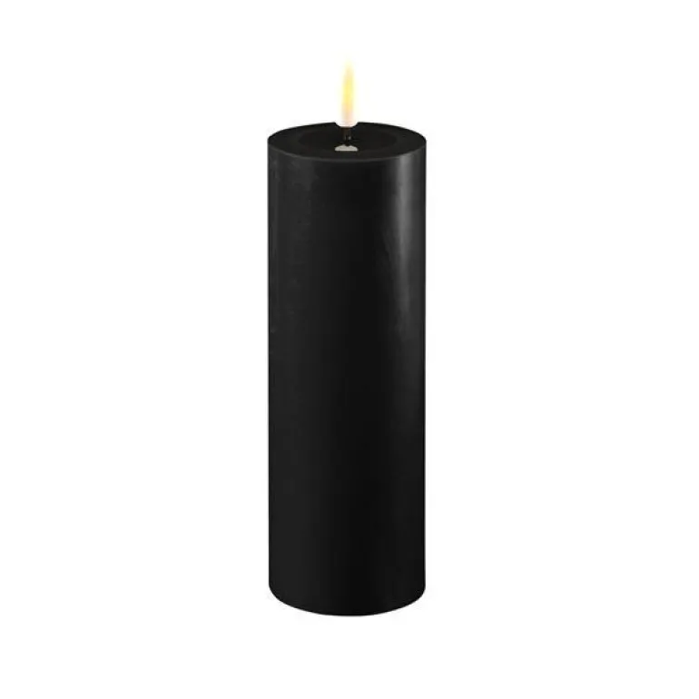 LED kubbelys 5x15 cm svart