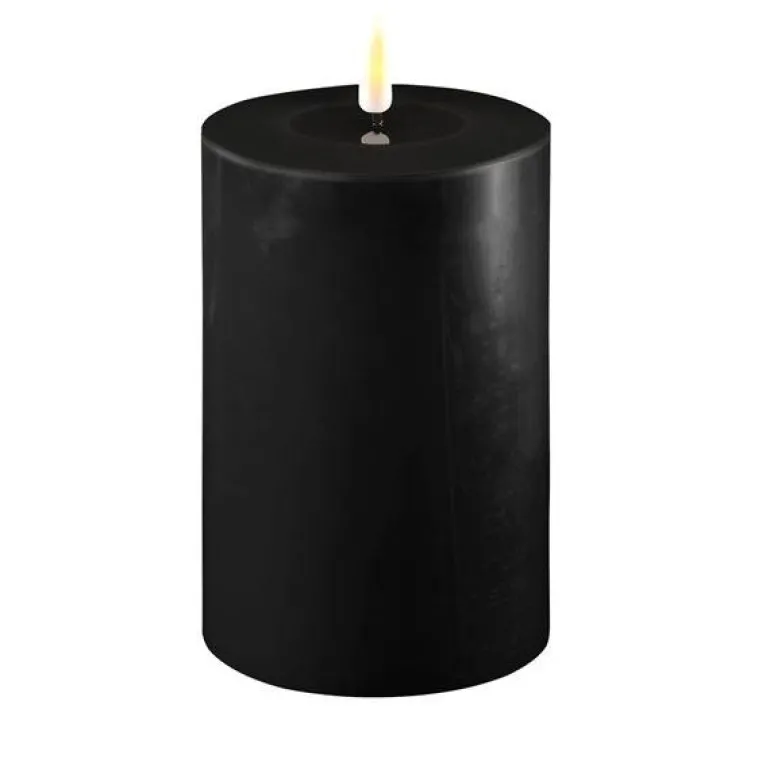 LED kubbelys 10x15 cm svart