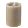 LED kubbelys 7,5x10 cm taupe