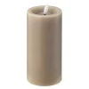 LED kubbelys 7,5x15 cm taupe
