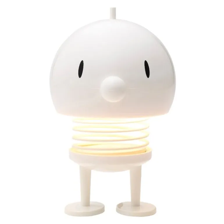 LED lampe stor 15 cm hvit