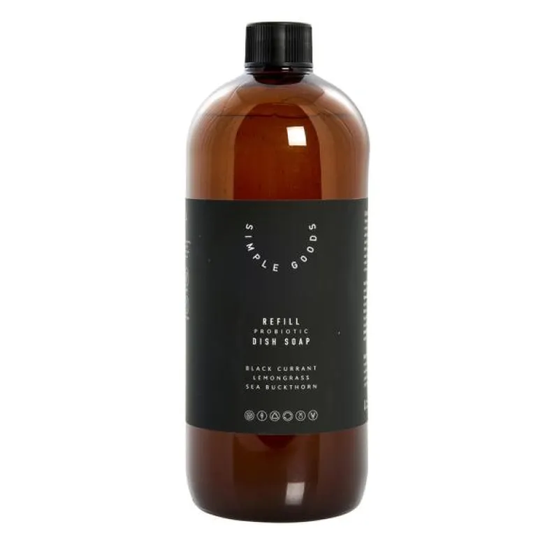 Lemongrass refill oppvasksåpe 1000 ml svart