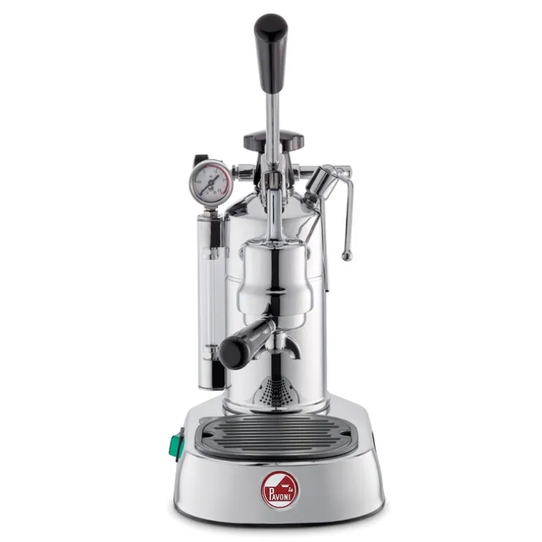 Lever manuell espressomaskin 0,8L professional lusso stål