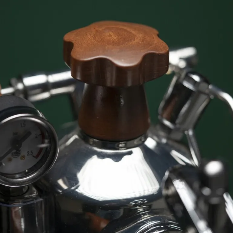 Lever manuell espressomaskin 0,8L professional lusso stål