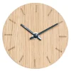 Light Oak klokke 12 cm lys eik m/svart viser