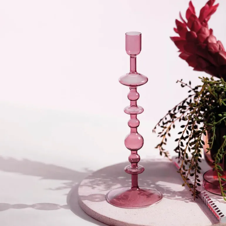 Like Home lysestake 27 cm grape