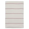 Line duk 140x270 cm offwhite/red