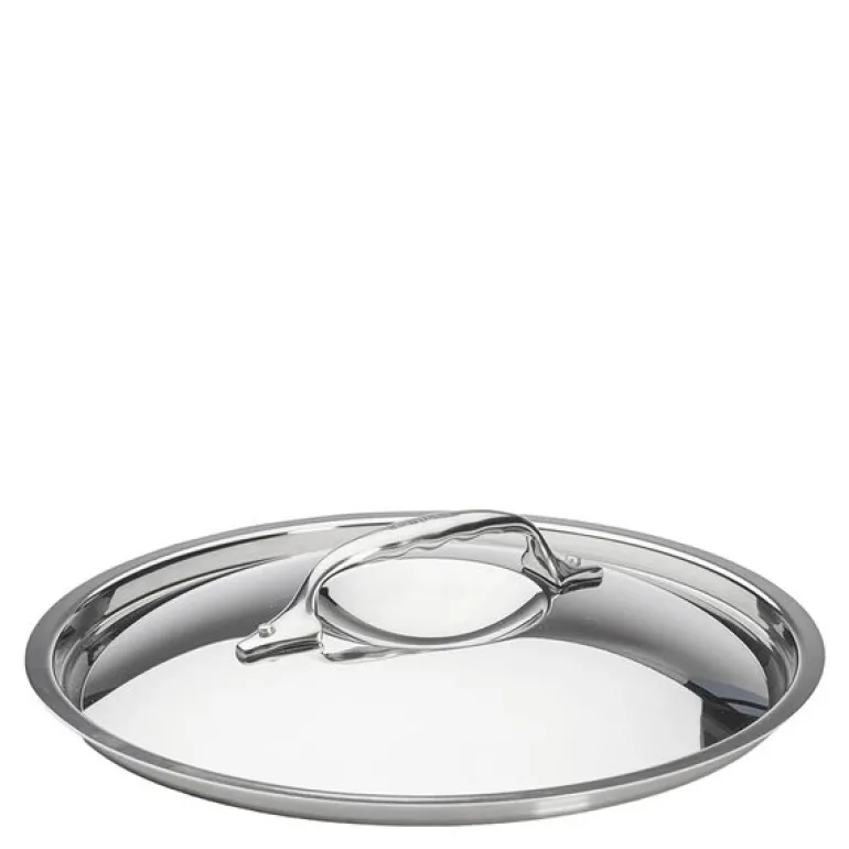 Lokk 24 cm rustfritt stål polert