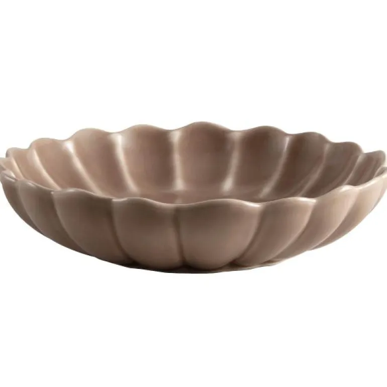 Lotus pastatallerken 21,5 cm brun