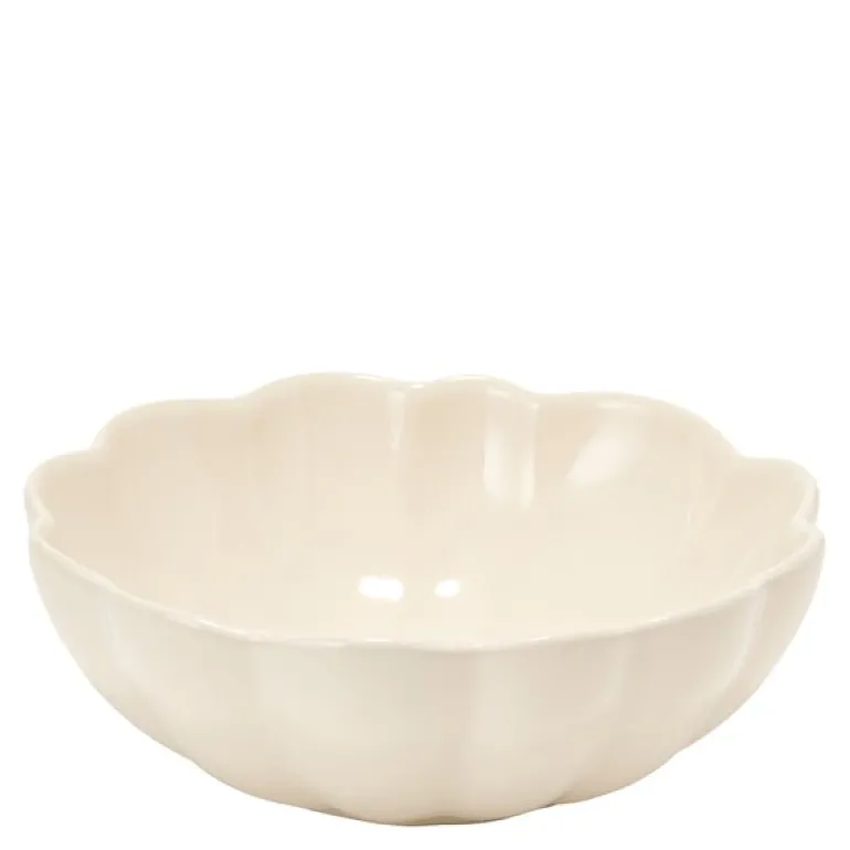 Lotus skål 16 cm krem
