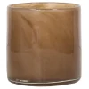 Lyric lyslykt 8x8 cm brown