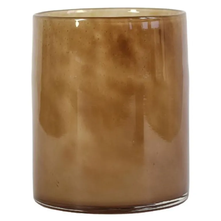 Lyric lyslykt 15x18 cm brown