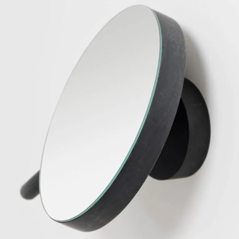 Magnifying sminkespeil vegg 18 cm mørk eik