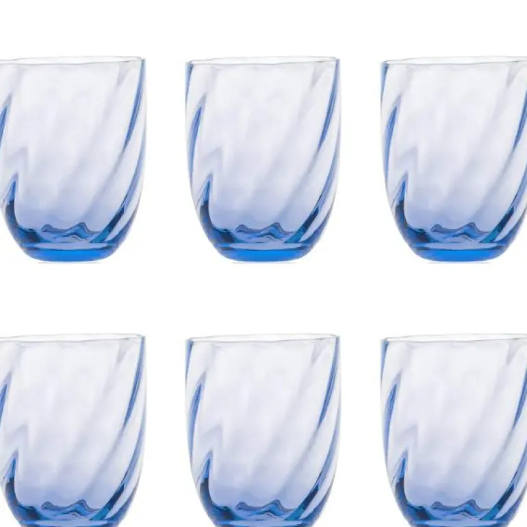 Marika glass 20 cl 6 stk light blue