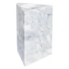 Marmaros lysestake 18 cm hvit