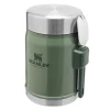 Mattermos 0,4L m/spork grønn