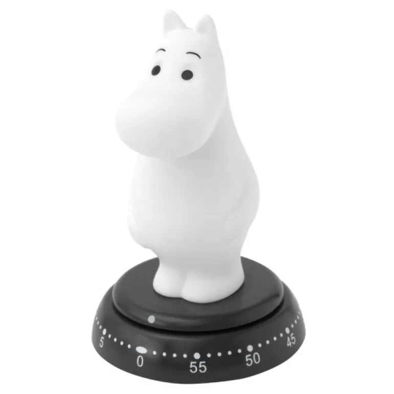 Mekanisk timer Mummitrollet hvit