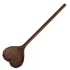 Melker serveringsskje hjerte 30 cm mørkt tre