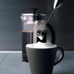 Melkeskummer med holder svart