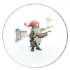 Midthun Jul asjett 21 cm hvit/multi