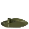 Mie lysestake medium 16x18 cm grape leaf green