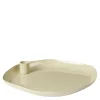 Mie lysestake stor 25x25 cm castle beige