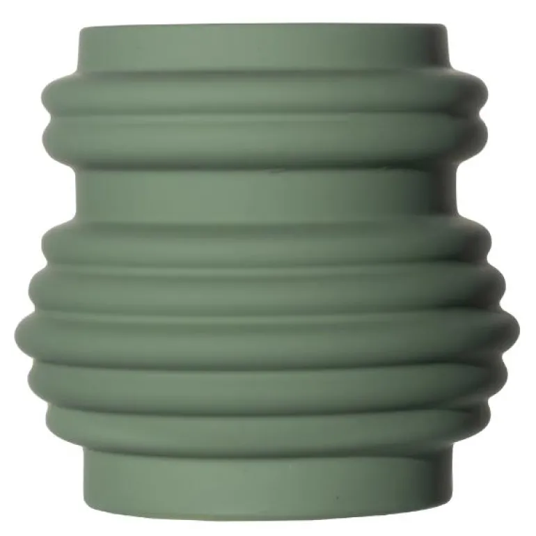 Mila vase 16x15 cm grønn