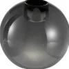 Milano lysestake rund 7x8 cm smoke